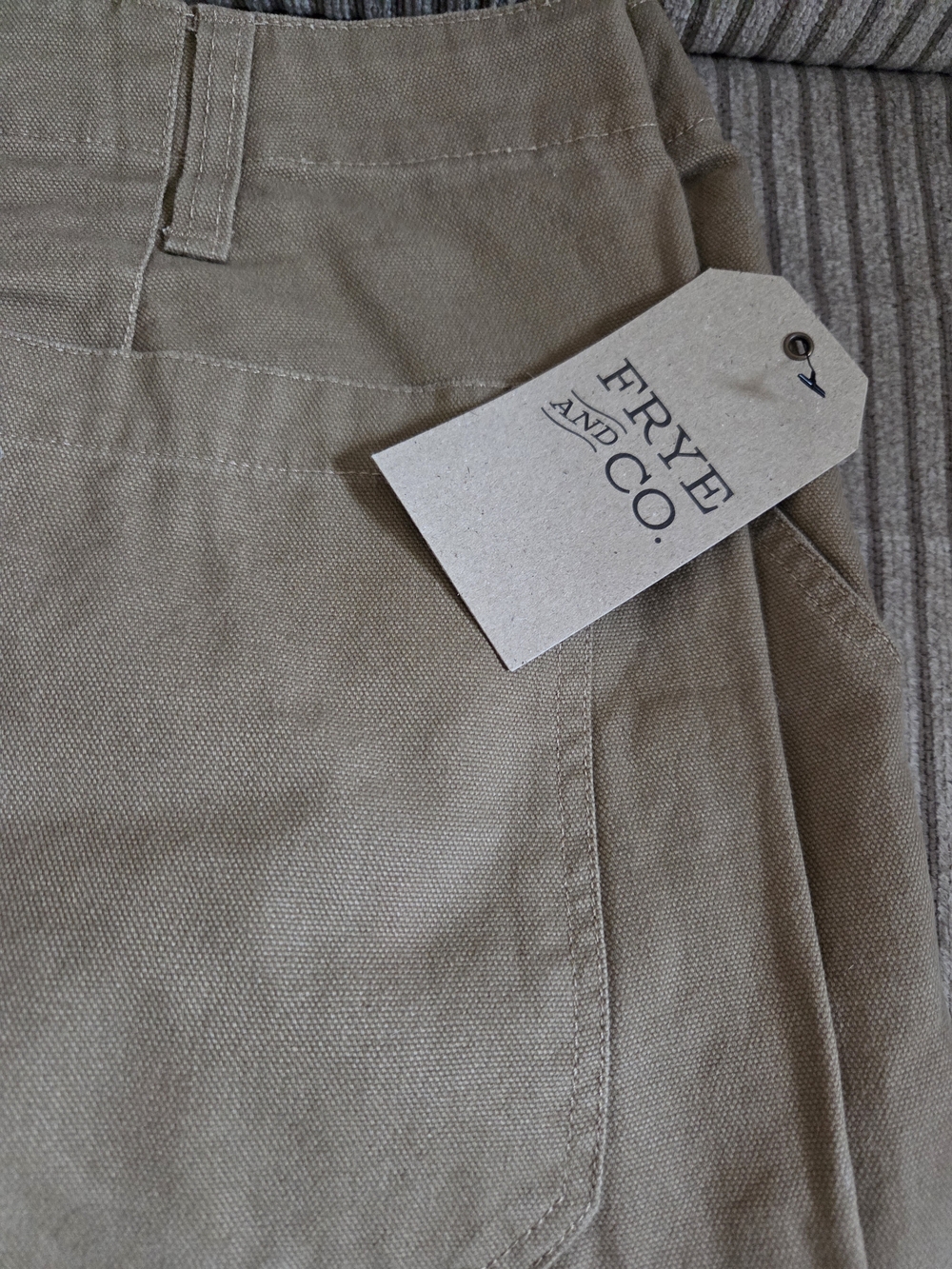 FRYE & Co. Khaki Canvas Pants